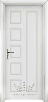 Интериорна врата Стандарт 048-P, цвят Бял
