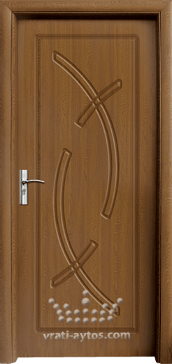 Интериорна врата Стандарт модел 056-P, цвят Златен Дъб