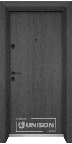Vhodna Vrata Unison Optima 210 G Siv Kesten Side B