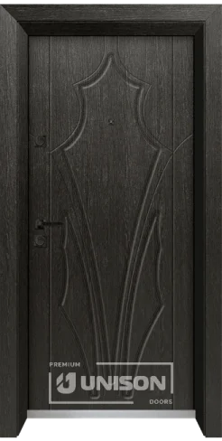 Vhodna Vrata Unison Optima 4535p M Cherna Mura Side B