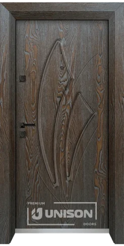 Vhodna Vrata Unison Optima 4553p R Palisandar Side B