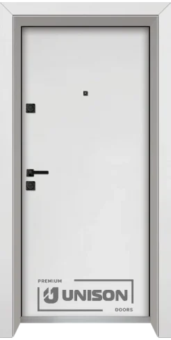 Vhodna Vrata Unison Optima Simpel Weiss Matt