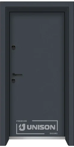 Входна врата Unison Clima Basic, цвят Графит